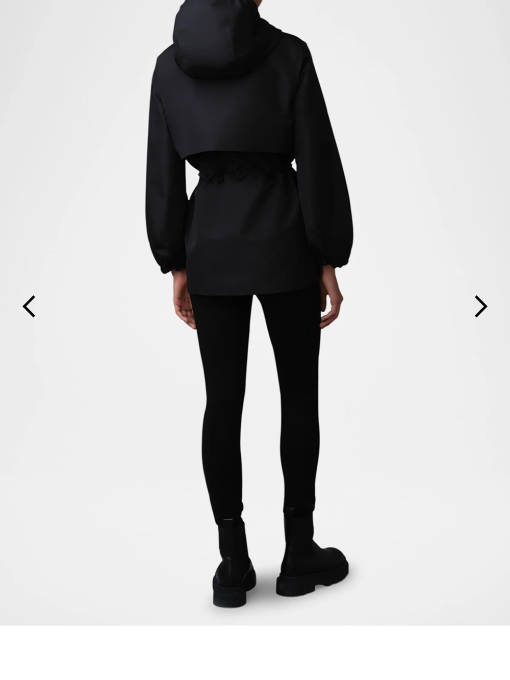 Mackage Kalea Trench Jacket Black M NWT - Picture 2 of 14